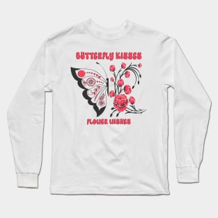 Butterfly Flower Wings Best Gift For Mothers Day Lovers Long Sleeve T-Shirt